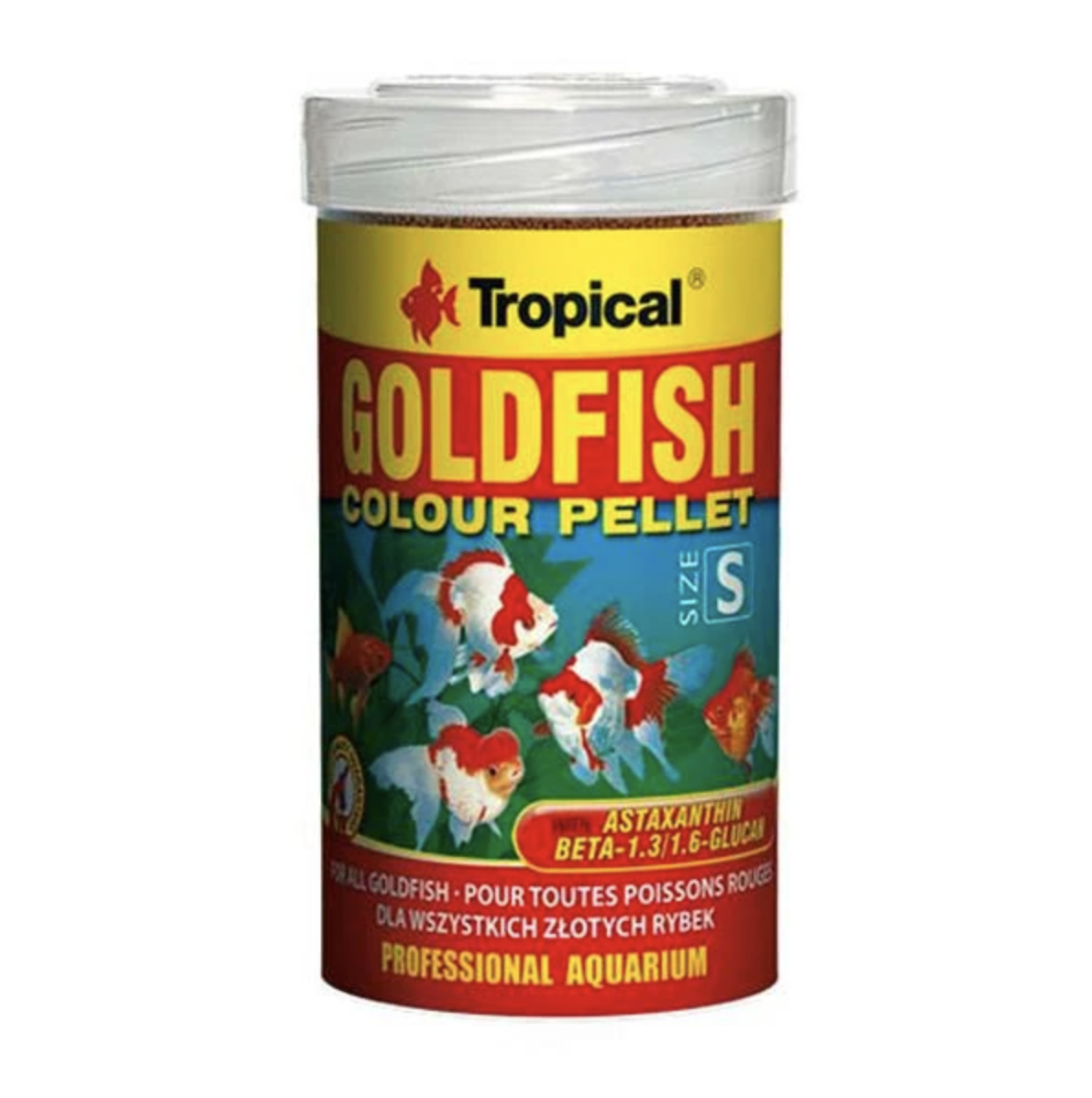 Tropical Goldfish Colour Pellet Size S Balık Yemi 100 ml