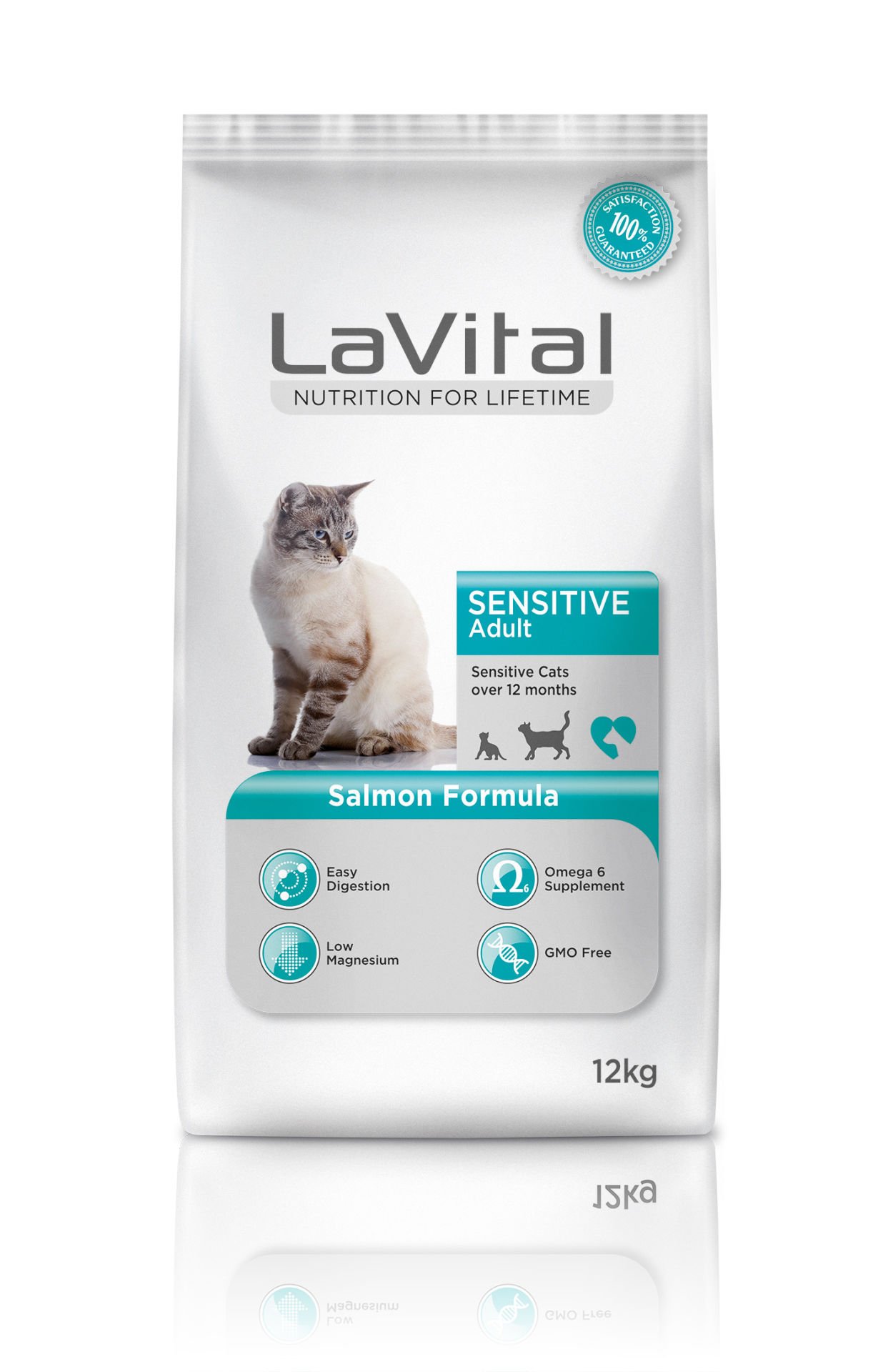 LaVital Sensitive Adult Somonlu Yetişkin Kedi Maması 12 Kg