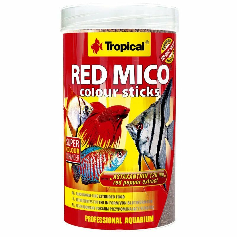 Tropical Red Mico Colour Sticks Balık Yemi 100 ml