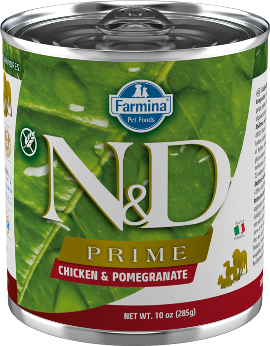N&D Prime Tavuklu ve Narlı Tahılsız Yetişkin Köpek Konservesi 285 gr