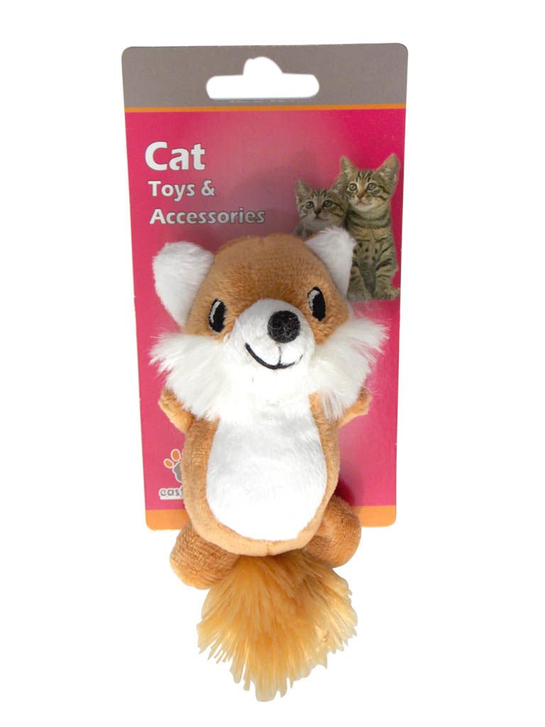 Eastland Peluş Hışırtılı Kedi Oyuncağı Tilki 9.5x5 cm