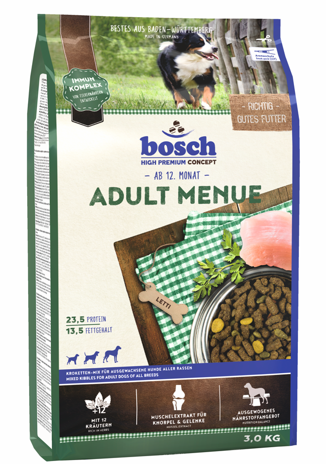 Bosch Adult Menue 12 Baharatlı Yetişkin Köpek Maması 3 Kg