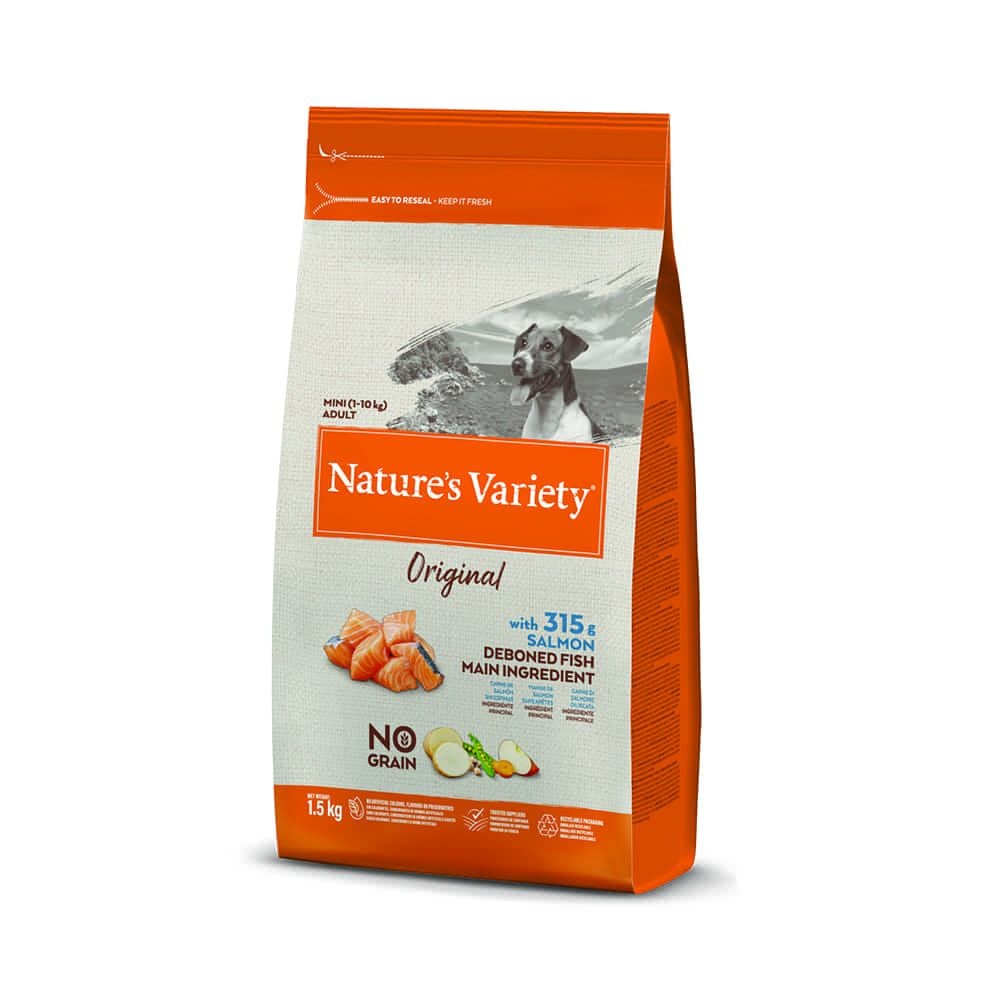 Nature's Variety Köpek No Grain Mini Adult Salmon 1.5 Kg