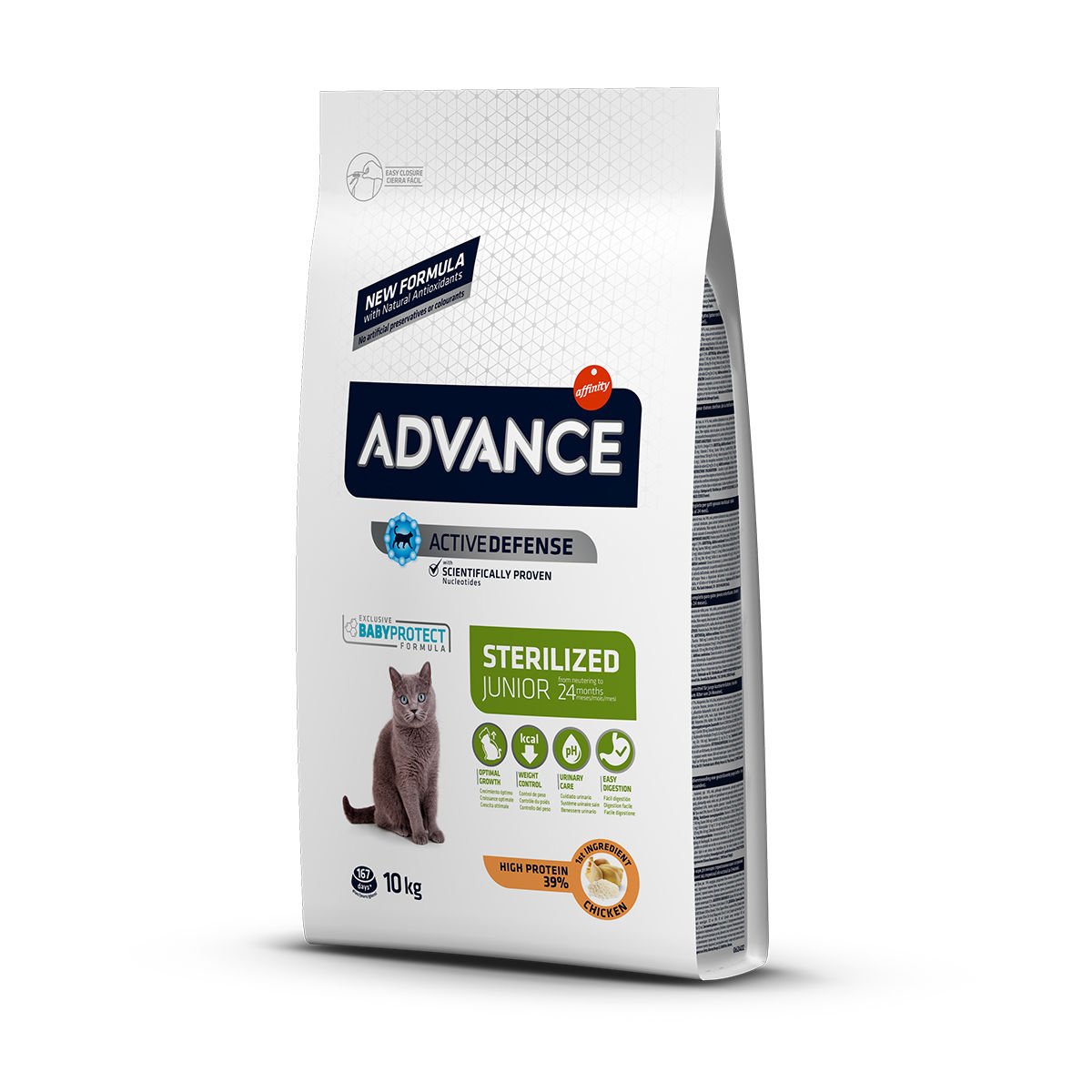 Advance Junior (24 aya kadar) Tavuklu Kısırlaştırılmış Genç Kedi Maması 10 Kg