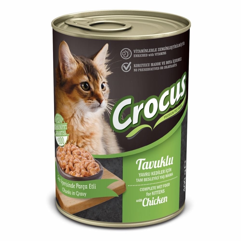 Crocus Yavru Kedi Tavuklu Yaş Mama 400 Gr