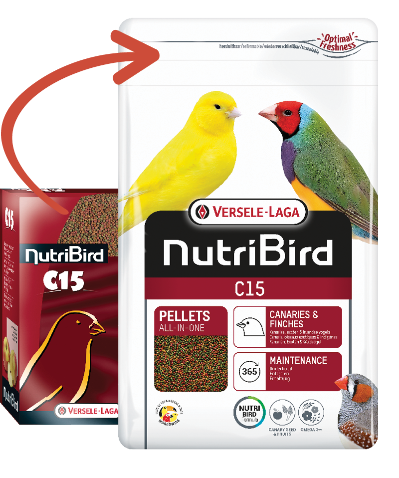 Versele-Laga Nutribird C15 Kanarya Pelet Yem 3 Kg