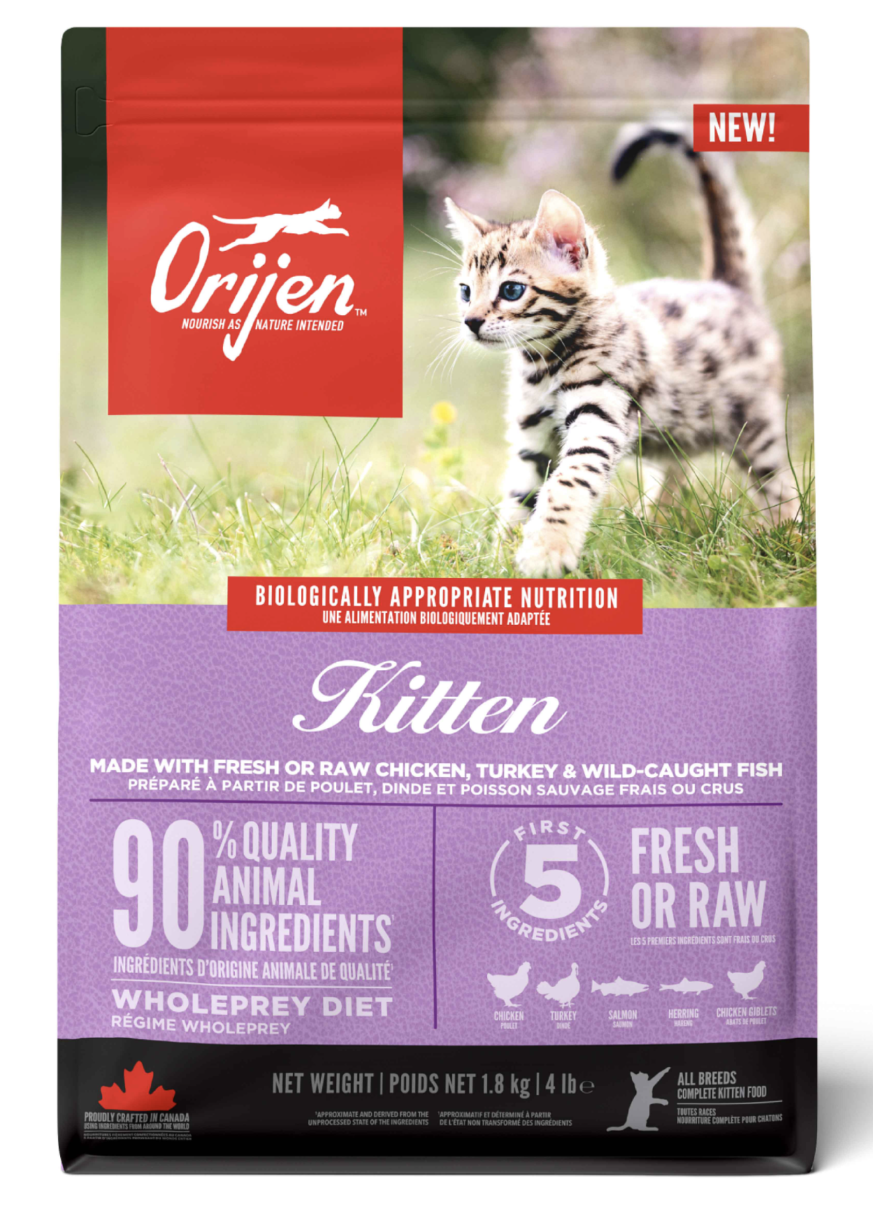 Orijen Kitten Yavru Kedi Maması 1.8 Kg