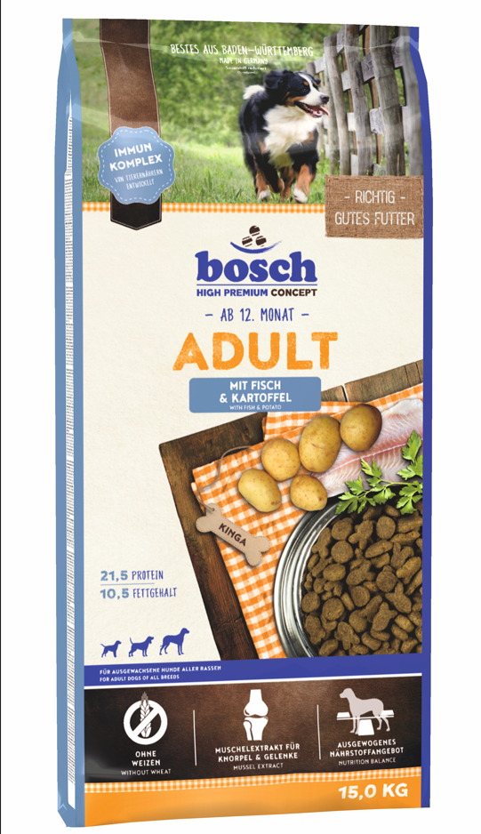 Bosch Adult Balıklı ve Patatesli Yetişkin Köpek Maması 15 Kg