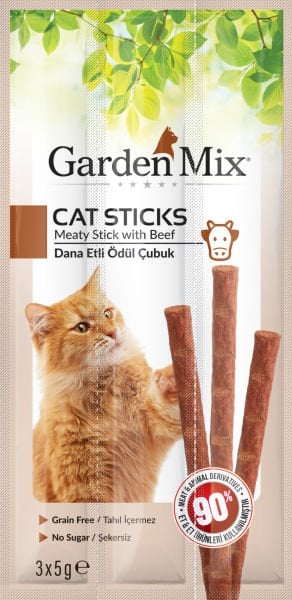 Garden Mix Dana Etli Kedi Stick Ödül 3*5 Gr