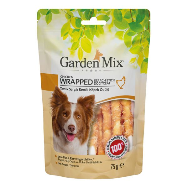 Garden Mıx Tavuk Sargılı Kemik Köpek Ödülü 75 Gr