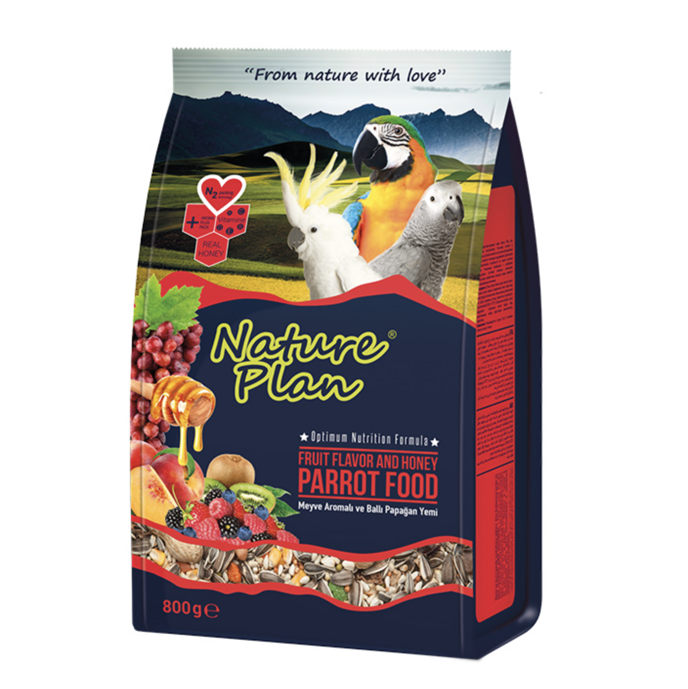 Nature Plan Papağan Yemi 800 gr