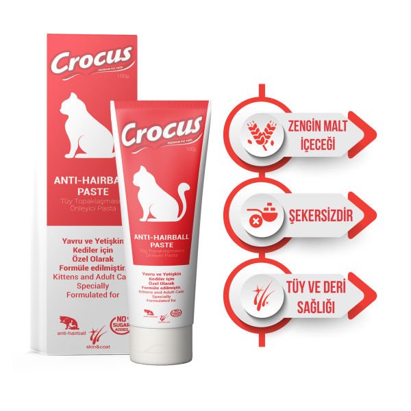 Crocus Anti Hairball Kedi Malt Macunu 100 Gr