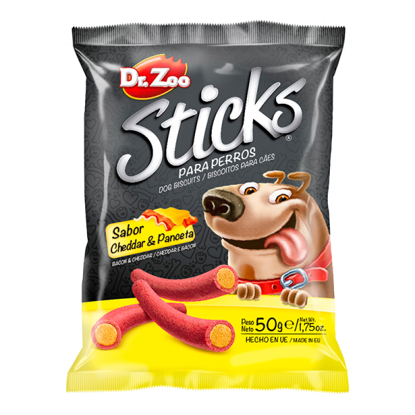 Dr.zoo Sticks Cheddar-Pastırmalı Köpek Ödülü 50gr