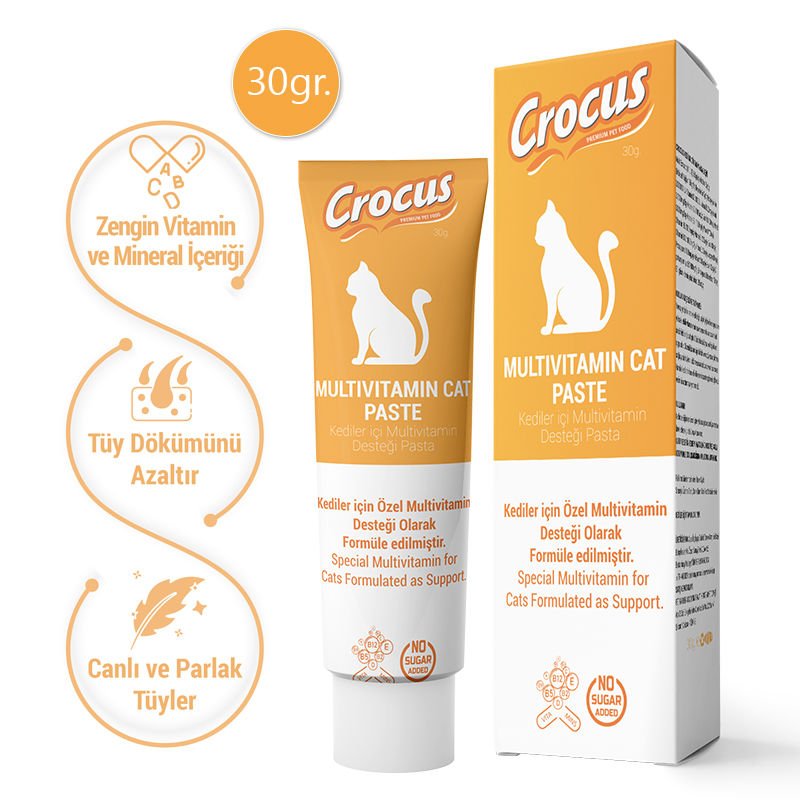 Crocus Kedi Multivitamin Macun 30 Gram