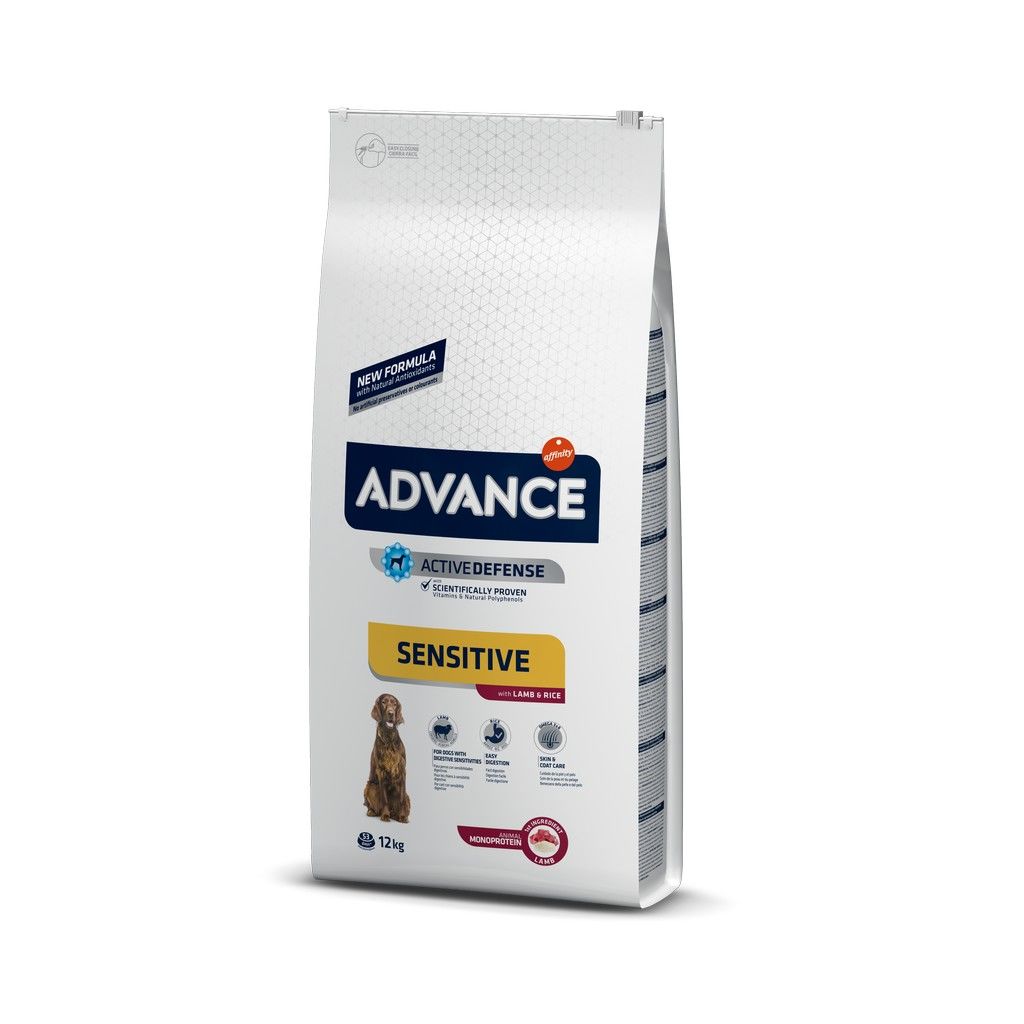 Advance Sensitive Kuzulu & Pirinçli Yetişkin Köpek Maması 12 Kg