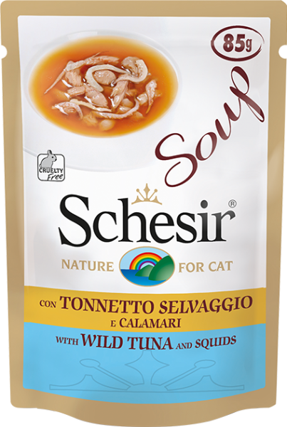 Schesir Soup Ton Balık & Kalamar Kedi Çorbası 85 Gr