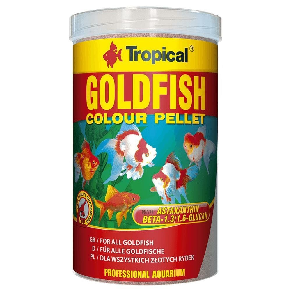 Tropical Goldfish Colour Pellet Size S Balık Yemi 250 ml