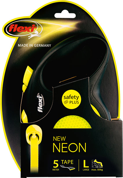 Flexi New Neon Köpek Şerit Gezdirme L 5M