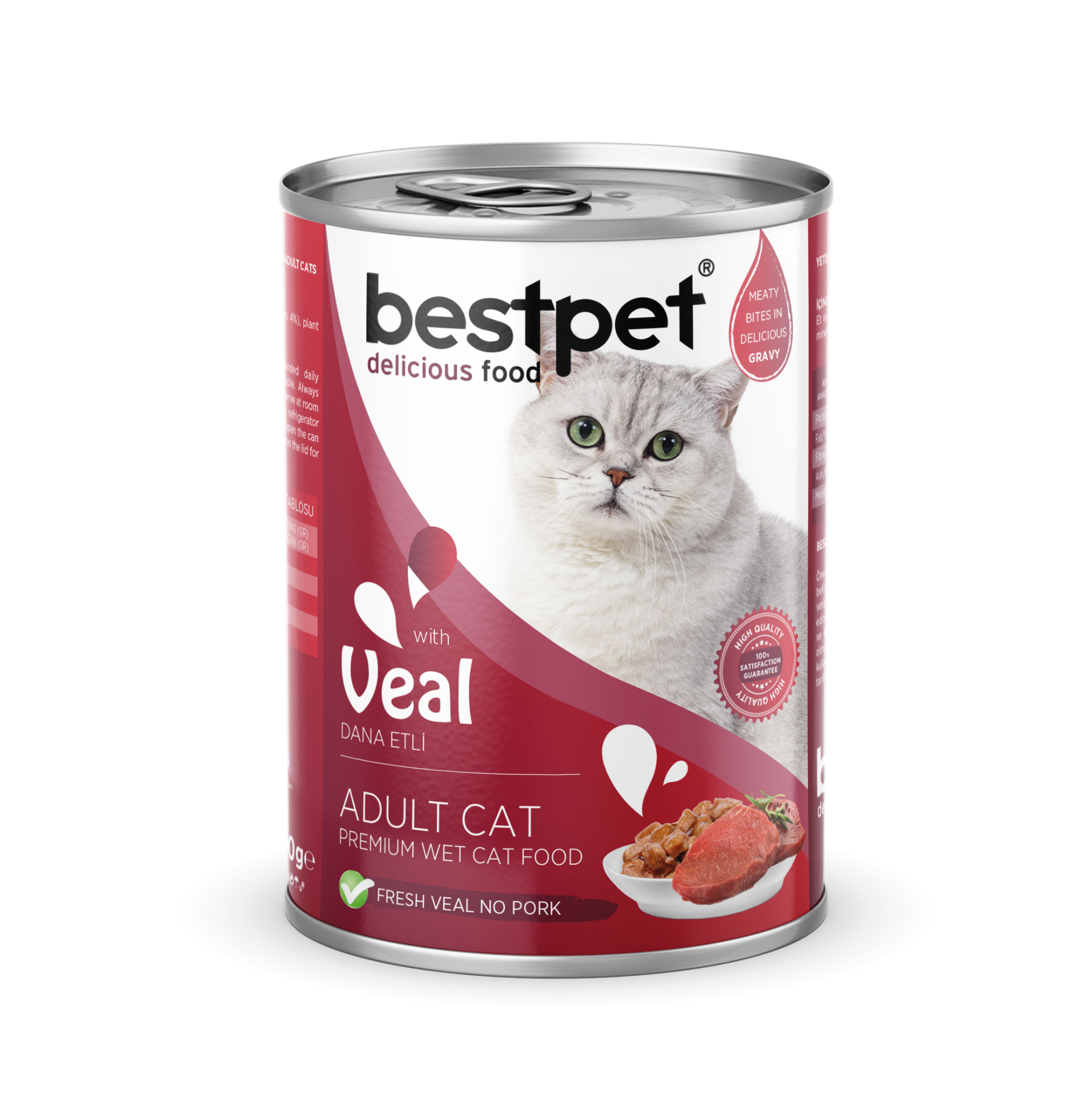Bestpet Veal In Jelly Yaş Kedi Maması 400 gr