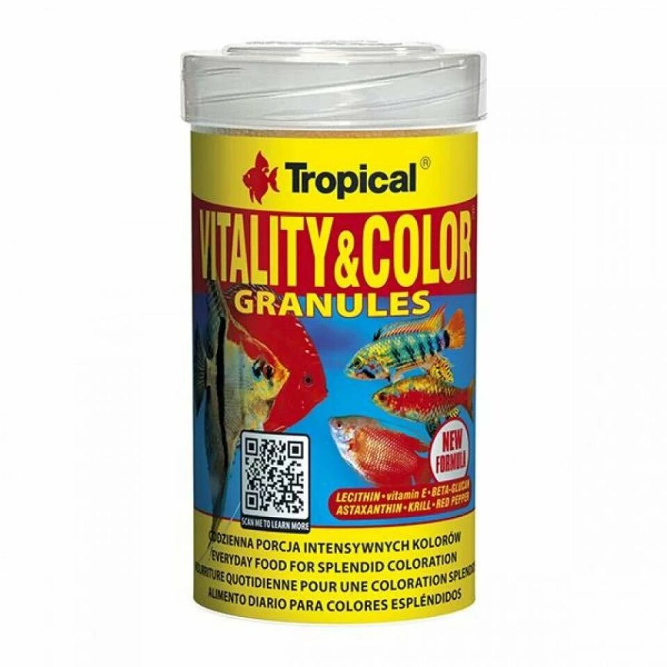 Tropical Vitality Color Granules Balık Yemi 100 ml