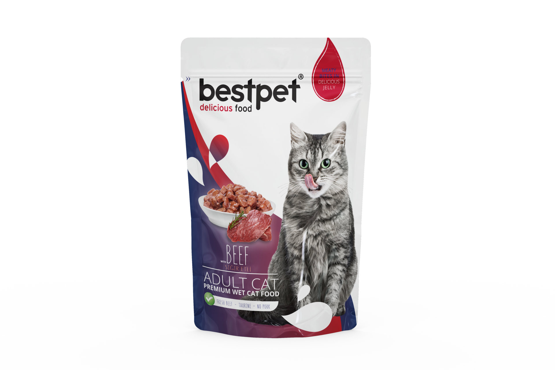 Bestpet Beef In Jelly Pouch Yaş Kedi Maması 85 gr