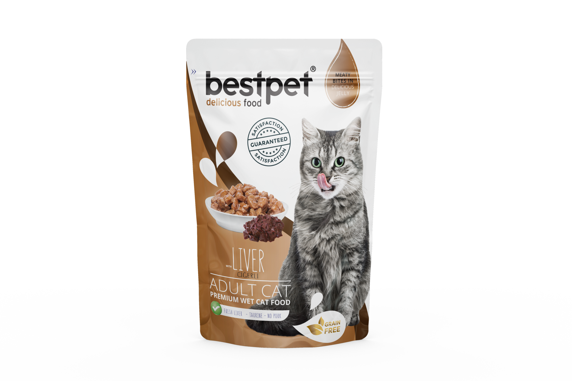 Bestpet Liver In Jelly Pouch Yaş Kedi Maması 85 gr