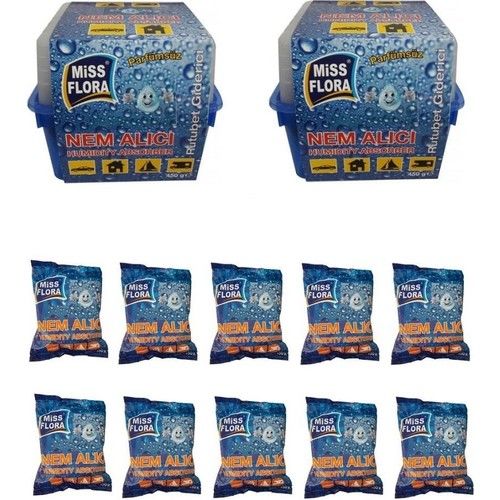 Miss Flora Maxi Paket ( 2 adet 450 gr Nem Alıcı + 10 Yedek Tablet)