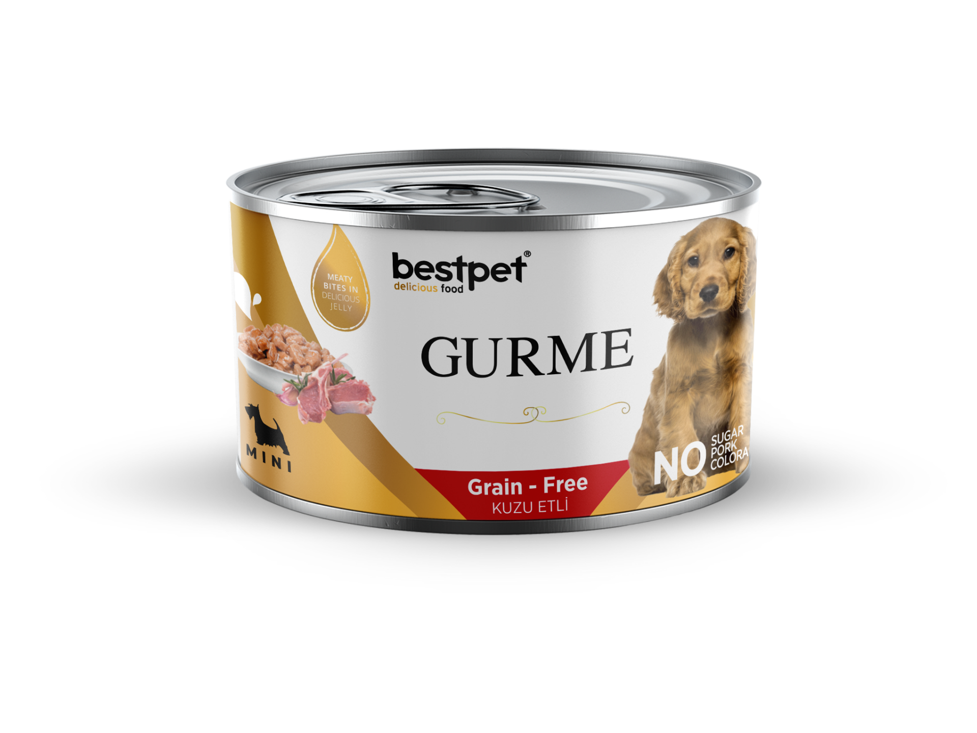 Bestpet Gurme Tahılsız Kuzu Etli Mini Irk Yavru Köpek Konservesi 200 gr