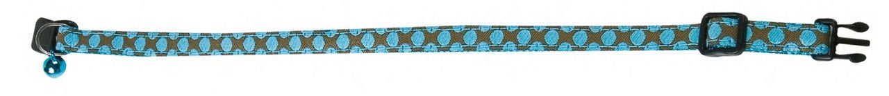 Karlie Kedi Boyun Tasma Mavi Desenli 25-35Cm*10mm