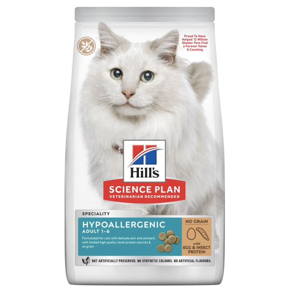 Hill's Hipoalerjenik Yumurta ve Larva Proteinli Yetişkin Kedi Maması 1,5 Kg