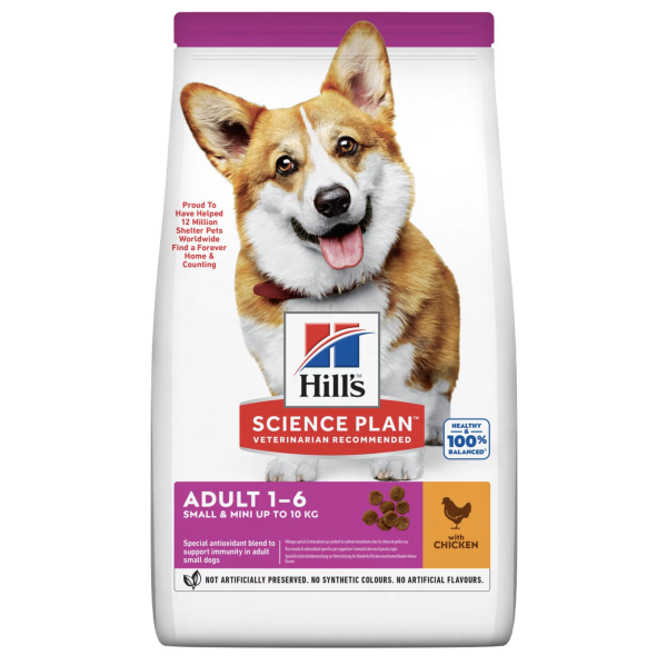 Hill's Adult Small & Mini Tavuklu Küçük ve Mini Irk Yetişkin Köpek Maması 1,5 Kg