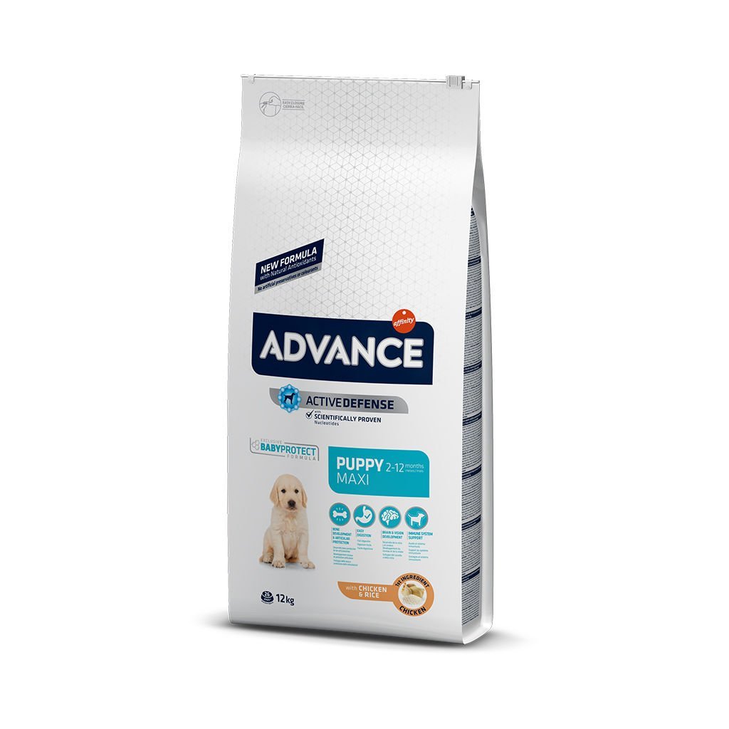 Advance Tavuklu ve Pirinçli Büyük Irk Yavru Köpek Maması 12 Kg