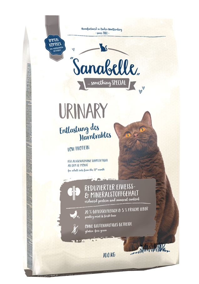 Sanabelle Urinary Düşük Protein Hassas İdrar Sistemi İçin Yetişkin Kedi Maması 10 Kg