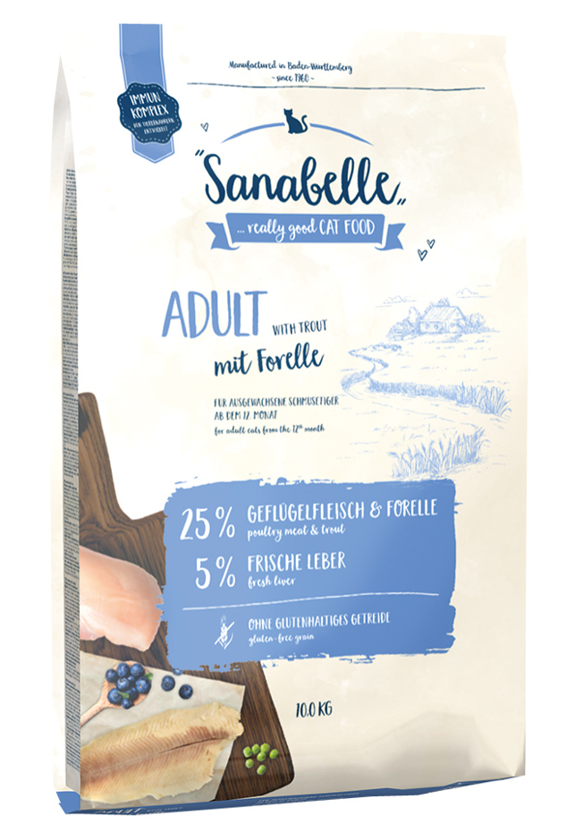Sanabelle Adult Alabalıklı Yetişkin Kedi Maması 10 Kg