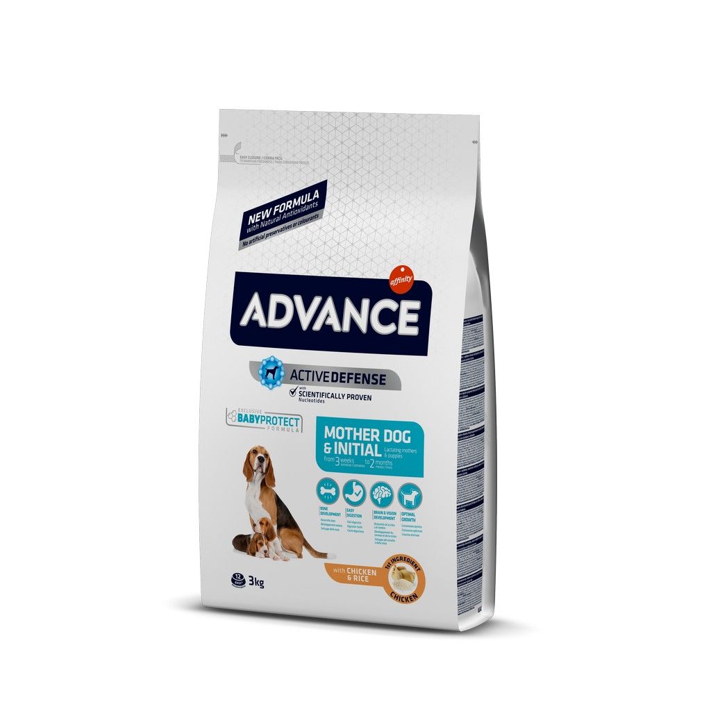 Advance Motherdog & Initial Tavuklu ve Pirinçli Anne Köpek ve Yavru Köpek Maması 3 Kg