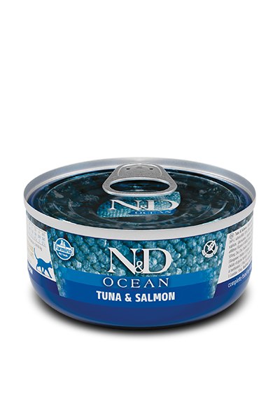 N&D Ocean Ton Balıklı ve Somonlu Yetişkin Kedi Konservesi 70 gr