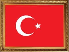 Türk Bayrağı MDF Çerçeveli