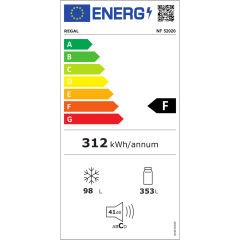 Regal NF 52020 F Enerji Sınıfı 451 Lt NoFrost Üstten Donduruculu Buzdolabı