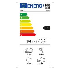 Regal BM 424 E Enerji Sınıfı 4 Programlı 13 Kişilik Bulaşık Makinesi