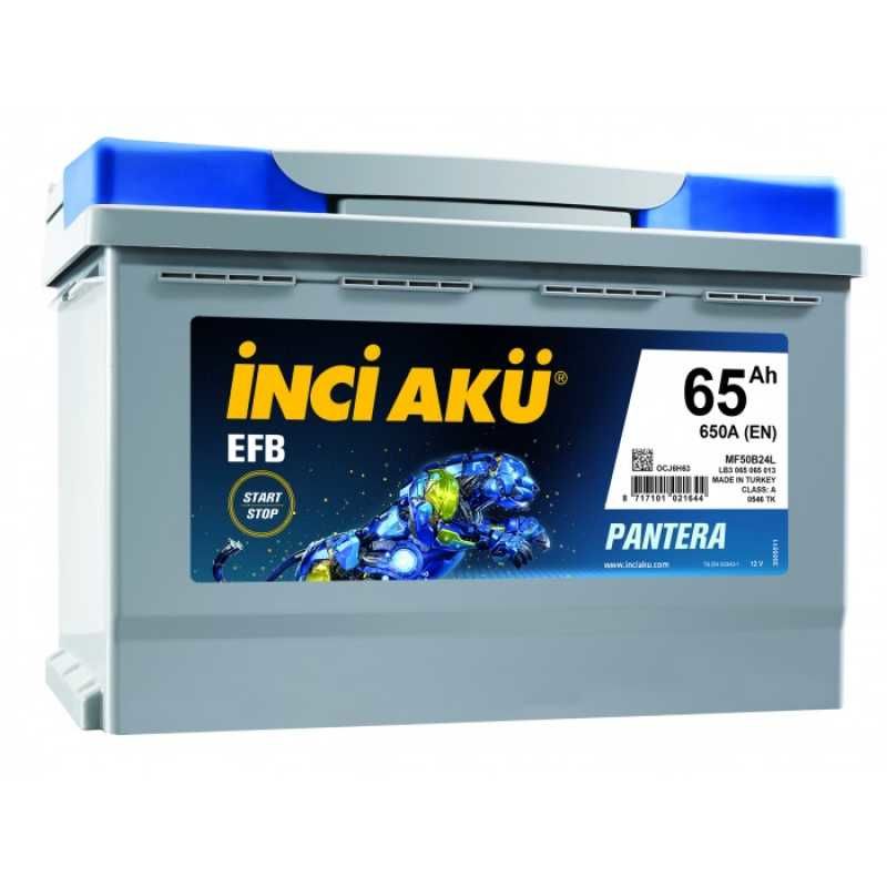 12V 65 Ah AKÜ 620 EN Start-Stop EFB Pantera ASYA İNCİ BASıK