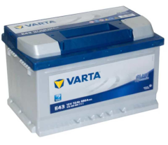 E43 VARTA 12V 72AH BLUE DYNAMİC AKU