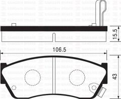 BALATA ON DISK SUZUKI ALTO SWIFT02 TATA INDICA 98 INDIGO 03TURBOSUZ SUBARU JUSTY 1.3CC 4WD 95 9