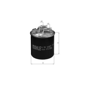 YAKIT FILTRESI MERCEDES OM640 OM642 OM651 W169 W245 W204 W212 X204 X164 B906-MAHLE KL723D-A6420901652