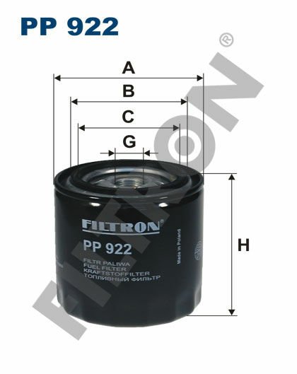YAKIT FİLTRESİ MAZDA B-SERİE PİCKUP 2.5 D 4WD 78HP 09/98-06/99-FILTRON-PN1713ZA5A