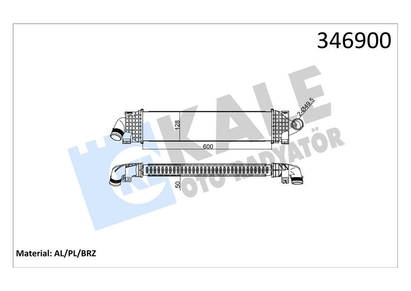 TURBO INTERCOL RADYATORU FOCUS II 1.6 TDCI 2.0 TDCI C-MAX 06 11 03 1.6 TDCI 1.8 TDCI 2.0 TDCI C-MAX 06 11 03 S-MAX 09 06 MONDEO III 00 07 IV 07 1.6 TDCI 2.0 TDCI KUGA 08 2.0 TDCI GALAXY III 06 S-KALE 346900-3M5H9L440AE-3M5H9L440AC-1231015