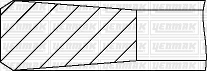 MOTOR SEGMANI 0.50 FARKLI 75.00 MM FOCUS III 1.6 TDCI 115PS 12 COURIER 14 1.6 TDCI CITROEN C4 DS5 DS4 1.6 HDI / 308 3008 508 5008-YENMAK 91-09898-050-0640.W5-06-838307 00