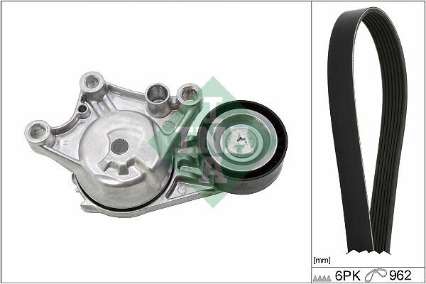 ALTERNATÖR GERGİ KİTİ 6PK962 COMBO E-CROSSLAND-GRANDLAND-PARTNER-BERLINGO-RIFTER-P208-P308-P508- P2008-P3008-P5008-C3-C4-C5-DS3-DS4-DS5 DV6 1.6 BlueHDI START STOPLU-INA 529033510-1611503880-1611503780-9803580580