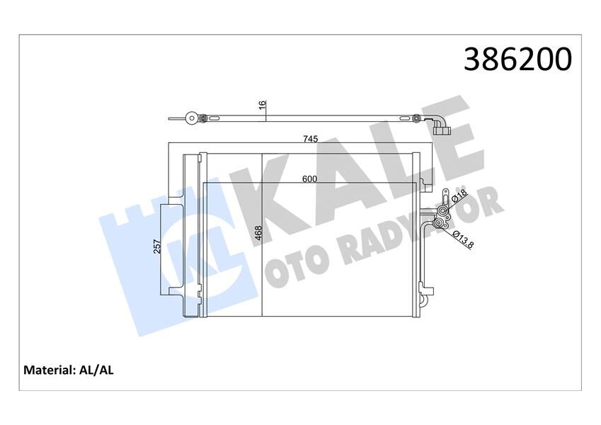 KLIMA RADYATORU MONDEO IV S MAX 07 2.0 TDCI GALAXY 2.0TDCI 07 14 VOLVO S60 S80 II V60 V70 III XC70 II 2.5 / 3.2 224DT 204PT DISCOVERY SPORT L550 14 FREELANDER 2 L359 06 14 R.R EVOQUE L538 11 19-KALE 386200-6G91 19710 CC-9G9119710BA-6G9119710