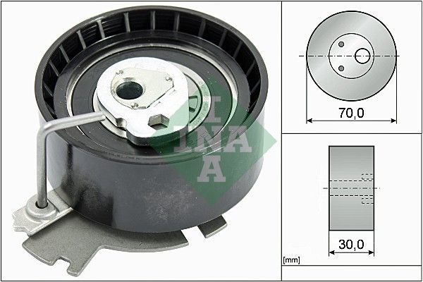 EKSANTRİK GERGİ RULMANI P206-207-307 1.6 16V 00- -PARTNER 1.6 08- -C2-C3-C4 1.6 16V-BERLINGO 1.6-INA 531063210-0829.C8
