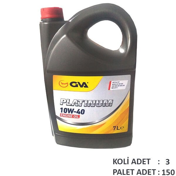 MOTOR YAĞI 10W40 7 LT PLATINUM YARI SENTETİK API SL/CF-GVA 9920326-10W40